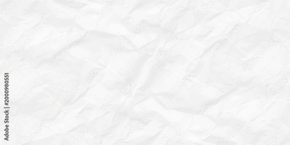 Obraz premium White crumpled paper texture background with organic folds and shadows, minimalist blank parchment for design mockups. minimalist background featuring the textured surface of white crumpled paper