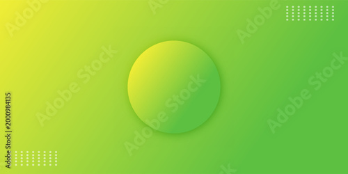 Modern abstract background with shades of yellow and green and memphis elements as well as digital and technological themes.