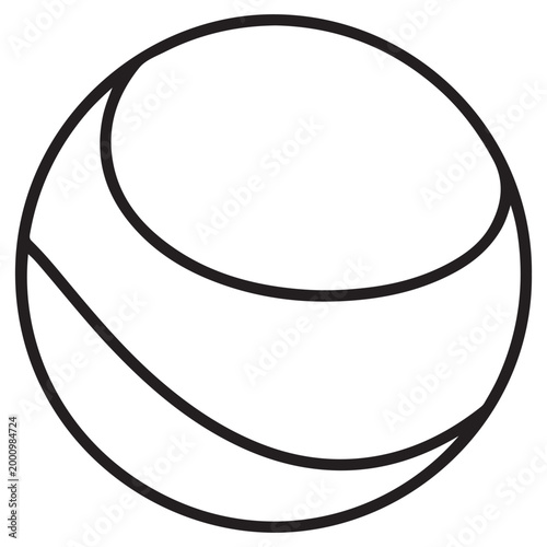 minimalist line art donut outline vector icon flat design illustration