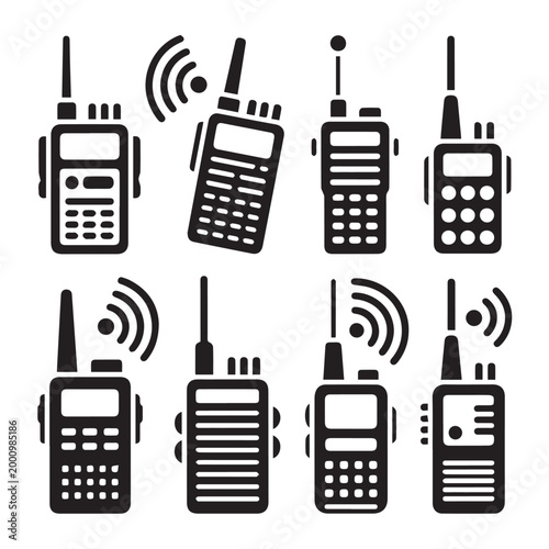 Wireless communication icons