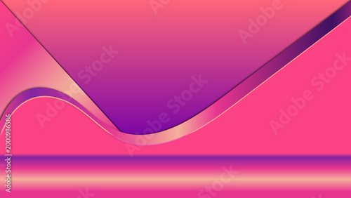 1. Luxury Pink Gradient Wave Abstract Background with Smooth Flowing Layers and Elegant Design