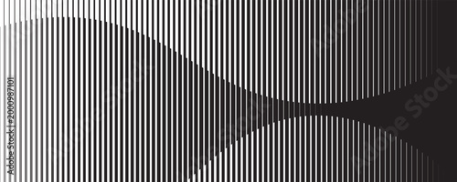 abstract black big to small irregular line pattern.