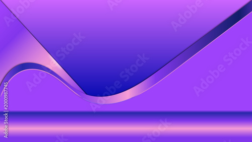 2. Luxury Purple Gradient Wave Abstract Background with Smooth Flow and Modern Elegant Layers