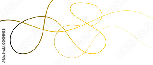 Luxury Golden Wave Lines Abstract Background, Random Chaotic Flow Line Design, Premium Gold Texture for Banner, Poster and Creative Vector Illustration.