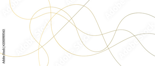Luxury Golden Chaotic Wave Lines Abstract Background, Premium Random Flow Line Design, Gold Elegant Texture for Banner, Poster and Creative Graphic Design Vector.