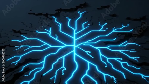Electric Lightning Bolt Animation.