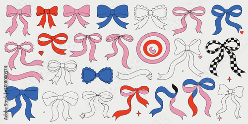 collection of colorful bows in various styles and designs high quality professional