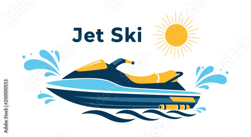 Jet ski, water sports, recreational vehicle, aquatic fun, summer activities