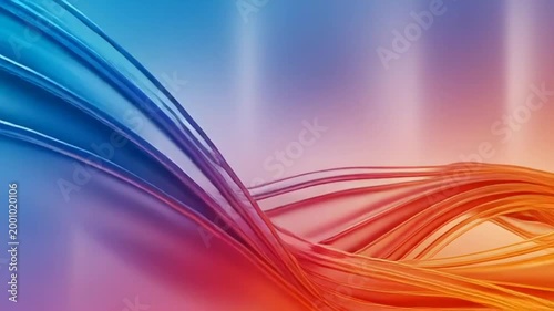 Vibrant colorful abstract background with flowing curves and gradient