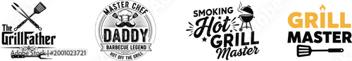 Foto Father's day grill master designs celebrating dad with bbq grilling graphics