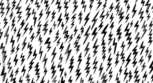 Fotografie Intense black and white abstract pattern of jagged diagonal lines