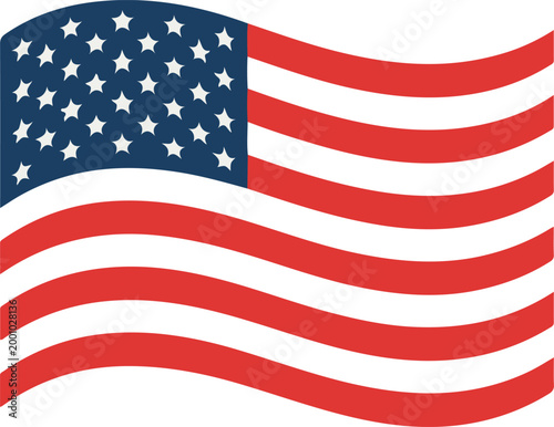 4th of July USA Patriotic flag Vector Design