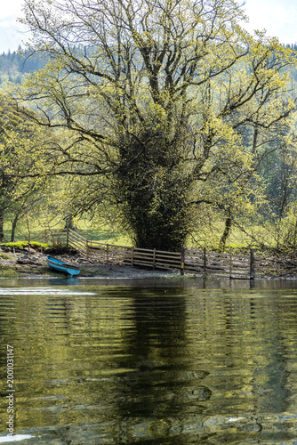 Solitary boat, Coniston Water, Lake District