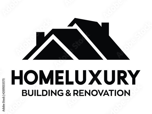 Real Estate and Home Renovation Vector Logo Template