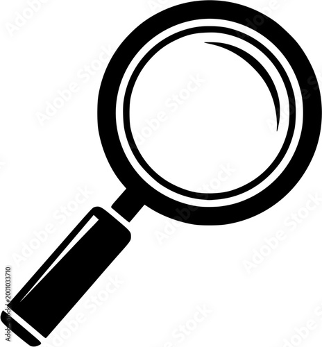 Simple vector icon magnifying glass