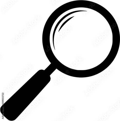 Simple vector icon magnifying glass