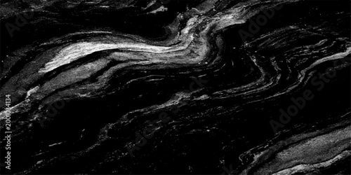 A captivating macro of a luxurious black marble surface, with its intricate patterns of veins and swirling textures, embodying elegance and sophistication. 