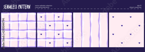 Bg wavy pattern with seamless stripe background. Summer tablecloth cute and soft through simple line illustration vintage. Picnic repeat in cottage style using abstract grunge.