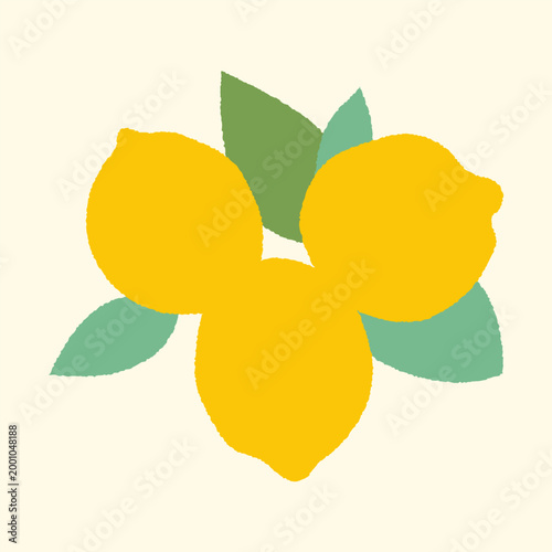 Bunch of lemons vector illustration. Not AI