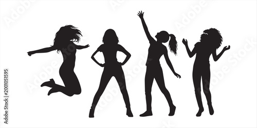 Children reading book silhouette set, kids sitting and standing with books, education and learning concept, black student vector illustration isolated on white background.