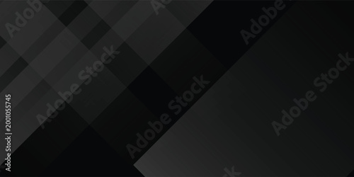 Black abstract background. Elegant dark diagonal shape elements. Modern luxury grey gradient graphic design.