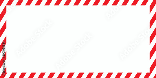 Candy Cane Frame Border for Christmas and New Year Holiday