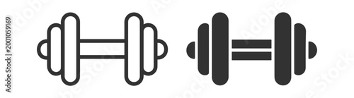 dumbbell vector icons set fitness weight lifting equipment on transparent background