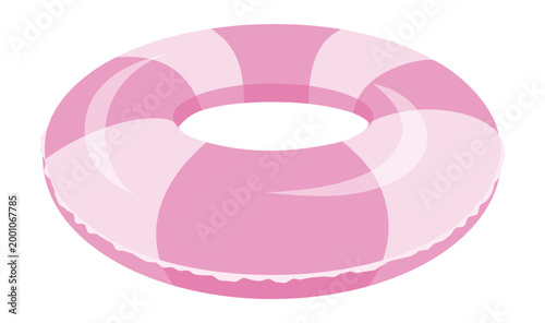 浮き輪のイラスト素材/ Life Buoy and Swim Ring Illustration