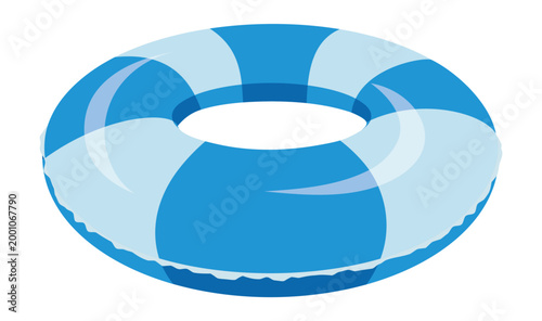 浮き輪のイラスト素材/ Life Buoy and Swim Ring Illustration