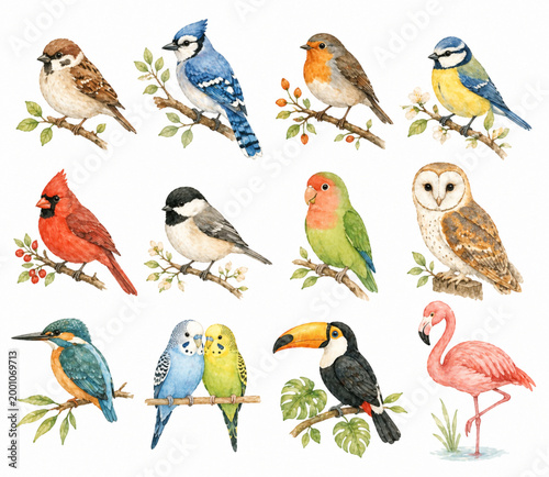 Beautiful Variety of Wild and Exotic Bird Species
