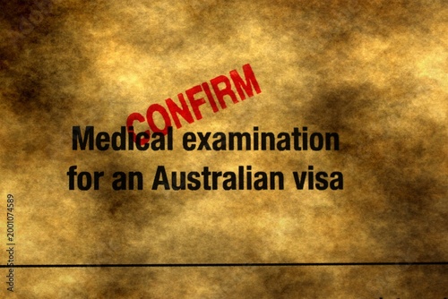 Confirmed Medical Examination for Australian Visa Form