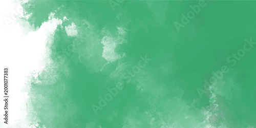 Bright green and white abstract watercolor texture with organic cloudy brush strokes for fresh design and natural backgrounds