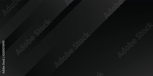 Black abstract background. Elegant dark diagonal shape elements. Modern luxury grey gradient graphic design.