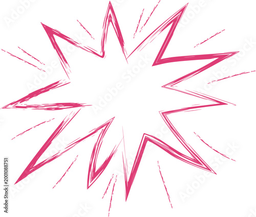 Starburst Exploding Sketch Scribble