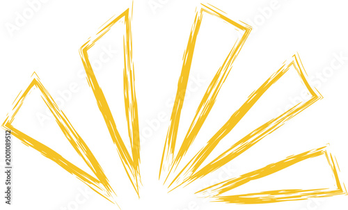 Sunburst Rays Gesture Stroke