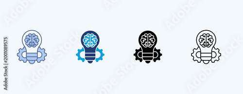 Business Intelligence Multiple Icon Illustration Vector