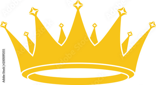 Golden Crown with Star Embellishments royal king