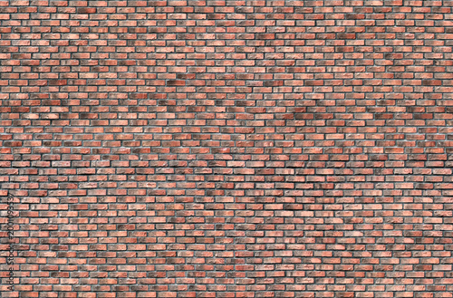 Принти на полотні Seamless clinker brick wall texture for architectural 3D rendering and design