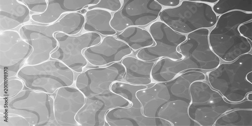 Cuadro en lienzo A seamless abstract background texture of clear blue swimming pool water with li