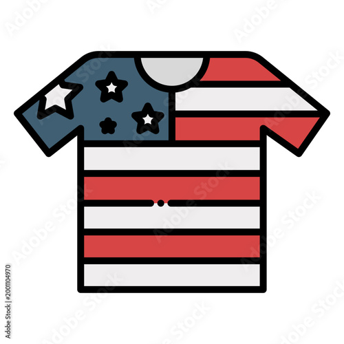 Casual American Flag T-Shirt Apparel