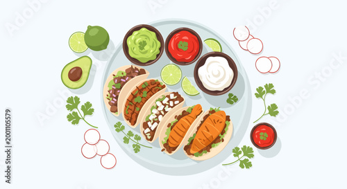 Delicious Tacos with Toppings