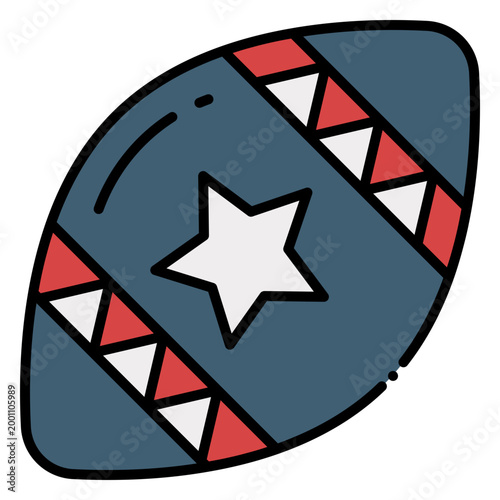 Classic American Sports Football Ball