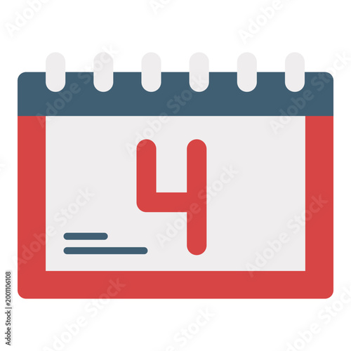 July Fourth Independence Calendar Date