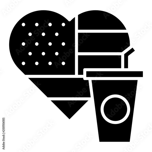 Heart Flag and Soda Cup