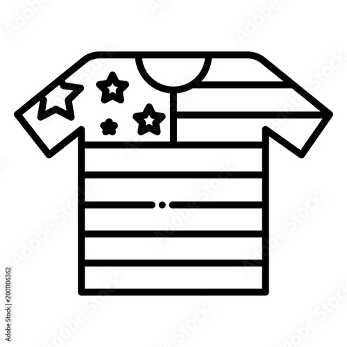 Casual American Flag T-Shirt Apparel