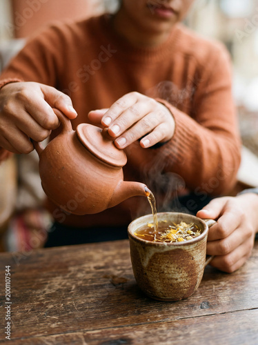 Herbal Home Rituals — Artisan Plant Medicine, Natural Remedies and Medicinal Tea Preparation in Warm Kitchen Setting