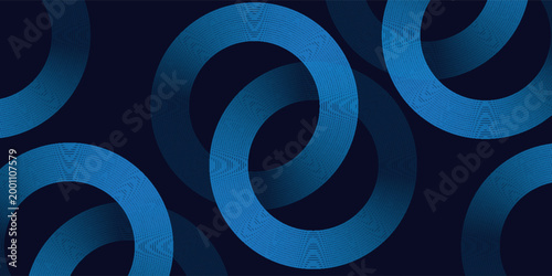 Abstract blue modern background with. Dynamic geometric shapes. Vector illustration.