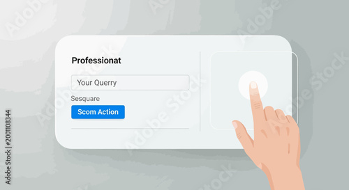 User Interface Touch Screen Interaction Concept