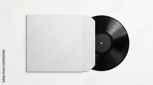 Vinyl record and white sleeve package.