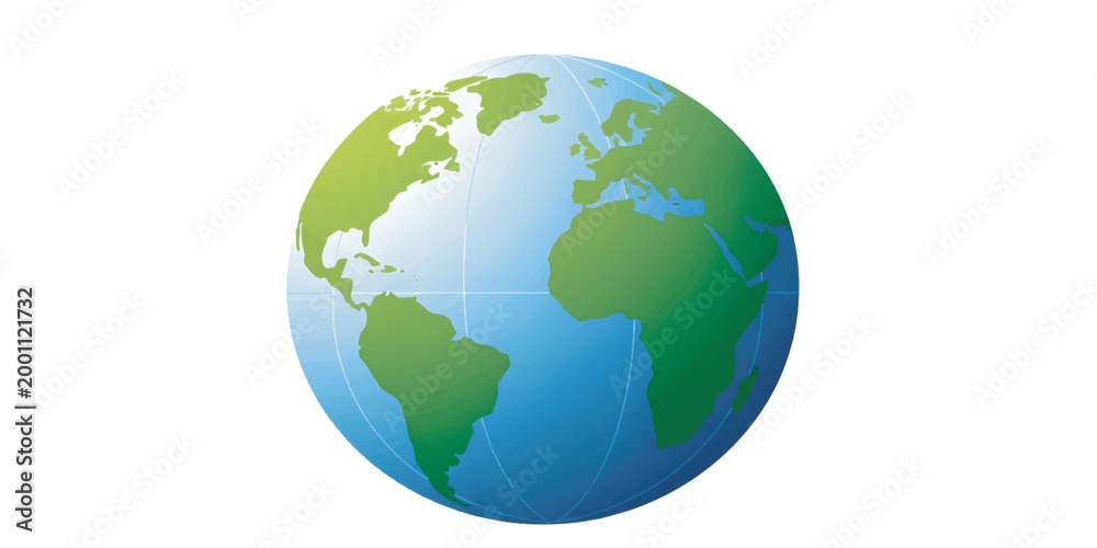 Fototapeta premium Globe Earth Planet World Map.